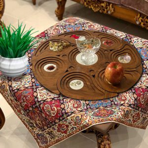 مجموعه هفت سین چوب و آینه 8 پارچه عرش دیس