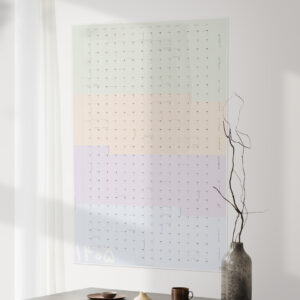 تقویم دیواری تک صفحه 1405 وایت بردی پلنر عرشدیس مدل چند رنگ