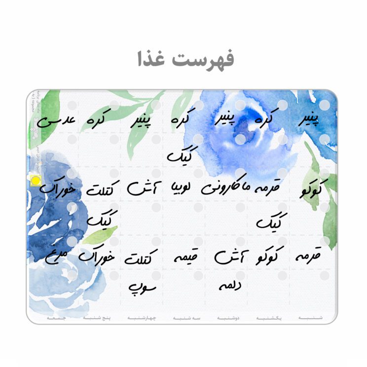 برنامه ریز پلنر یخچالی وایت برد عرش دیس